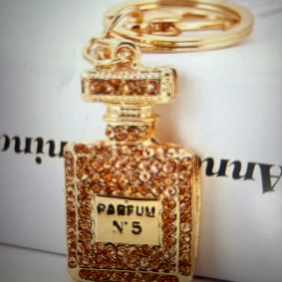 Rhinestone Perfume Keychain - Picture 6 of 8
